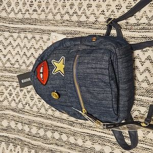 Steve Madden mini denim backpack